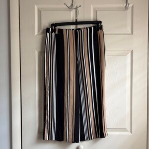 Chico's Black and White Striped Pants